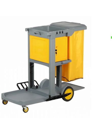 Filta Janitor Cart with Lock Box - Grey