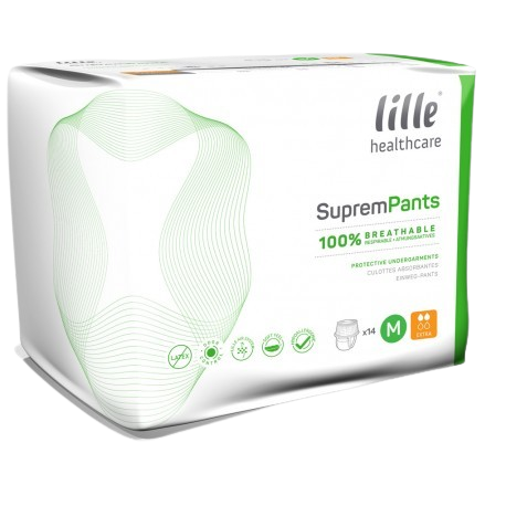 Suprem Disposable Continence Pants, Extra, Medium x pk14