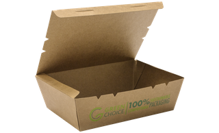 Green Choice PLA Kraft Container Large - Ctn 200