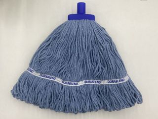 DuraBlend Cotton Blend Taped & Looped Mop Head 400gm - Blue