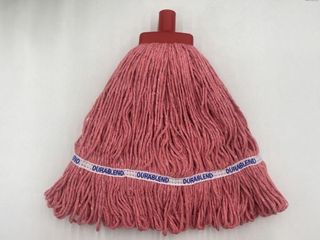 DuraBlend Cotton Blend Taped & Looped Mop Head 400gm - Red