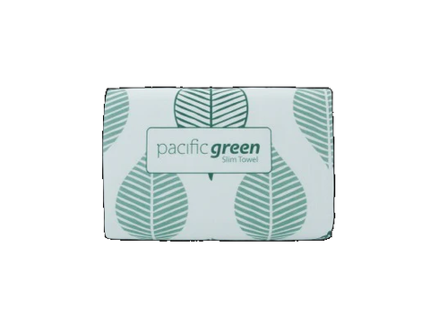 Pacific Green Mixed Pulp 1ply Slim Towel 250 sheets x 16 packs