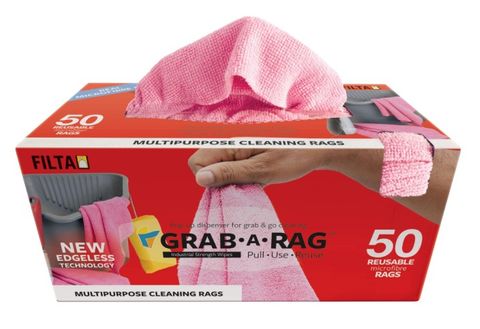 Grab-a-Rag Microfibre 50 per Box - Pink