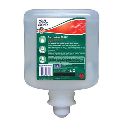 DEB Instant Foam Complete Hand Sanitiser 1lt DG UN1987 C:3 PG:2