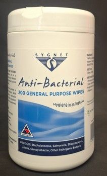 Sygnet General Purpose Anti-Bacterial Wipes &ndash; 200 Wipes