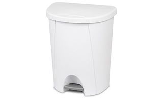 Sterilite Step On 25L Rubbish Bin - White