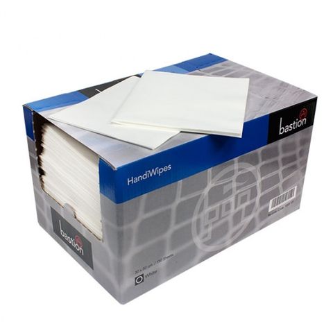 Bastion Dry Hand-Wipes White - Box 150
