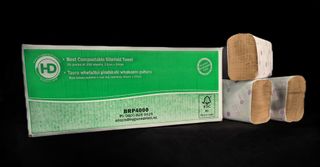 HD Best Compostable Slimfold Paper Towel 1ply 200shts x 20 packs