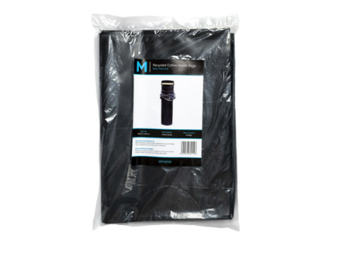Recycled Barista Coffee Waste Bags Black 330 x 925mm - 25 bags
