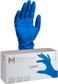 High Risk P/F Latex Cobalt Blue 300mm Cuff XL Gloves x 50