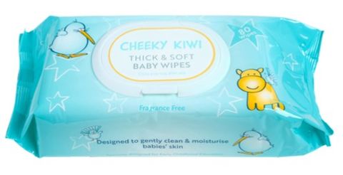 Cheeky Kiwi Baby Wipes - Fragrance Free 80s x 12 (Carton)