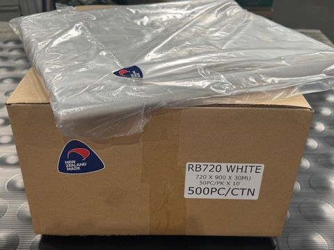 72Ltr White Rubbish Bag 720 mm x 900 mm 30Mu - 50pk x 10pks/ctn