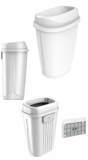 HD Deluxe Floor & Wall Mounted Bin 32ltr