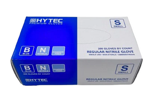 Hytec Blue Regular 3g Nitrile Gloves - Small - Box 200