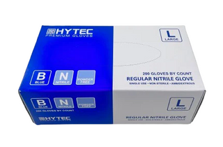 Hytec Blue Regular 3g Nitrile Gloves - Large - Box 200