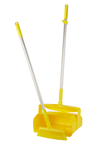 Vikan HD Lobby Dust Pan Set 350mm Yellow