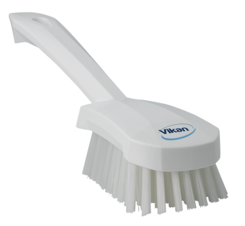 Vikan Washing Brush with Short Handle, 270mm, Hard - White