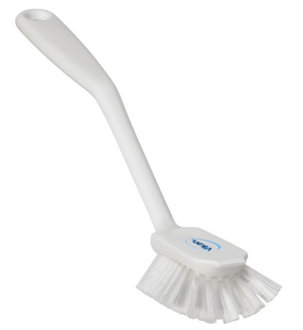 Vikan Dish Brush w/Scraping Edge 280mm - White
