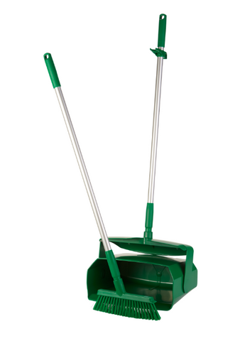 Vikan HD Lobby Dust Pan Set 350mm Green