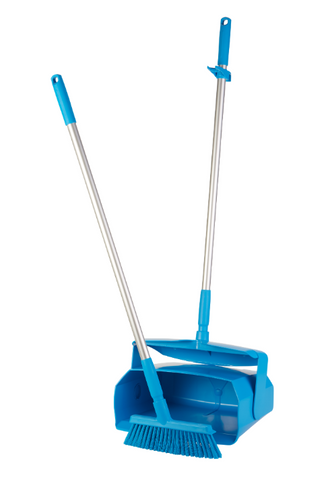 Vikan HD Lobby Dust Pan Set 350mm Blue