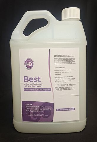 HD Best Lychee and Passionfruit Hair & Body Wash 5 LTR