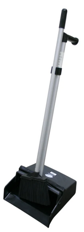 Commercial Upright Lobby Dust Pan Set - Black