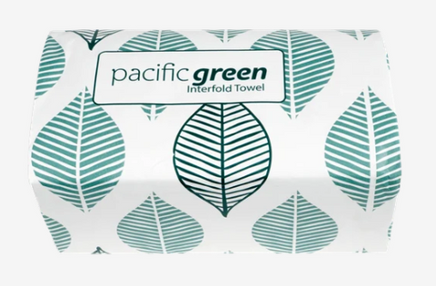 Pacific Green Recycled Interfold Hand Towel 320sht x12 Packs