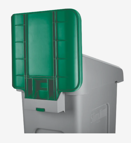 Rubbermaid Slim Jim Recycling Station Billboard Green