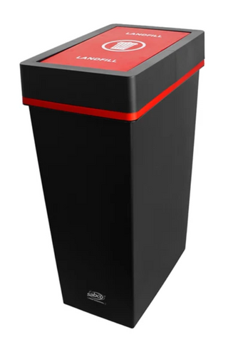 Sabco EnviroPlastic Deluxe Recycling Station 40L &ndash; Landfill (Red Lid)