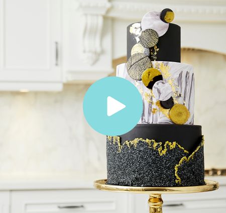 Creating a Marble Fondant Cake