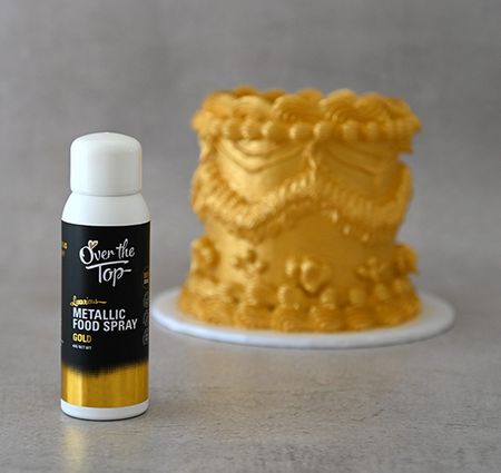 Add a Touch of Glamour with Over The Top Metallic Food Spray