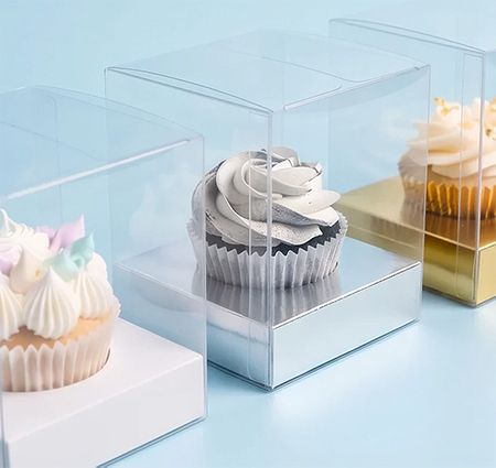 Clear Cupcake Boxes with Interchangeable Inserts