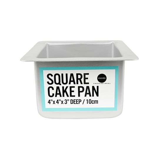 MONDO PRO SQUARE CAKE PAN 4IN 10X7.5CM