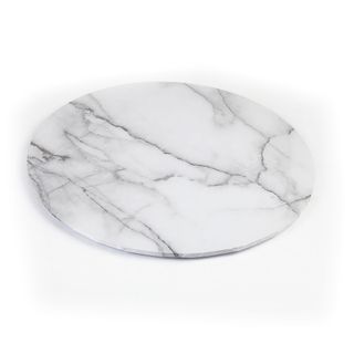 MONDO CAKE BOARD ROUND WHT MARBLE8IN20CM