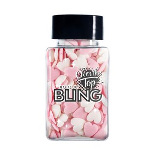 OTT BLING LOVE HEARTS - WHITE & PINK 55G