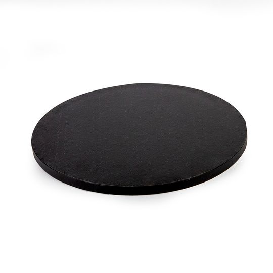 MONDO DRUM CAKE BOARD ROUND BLACK 8IN