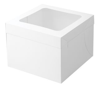 MONDO CAKE BOX 6IN TALL SQUARE 8IN