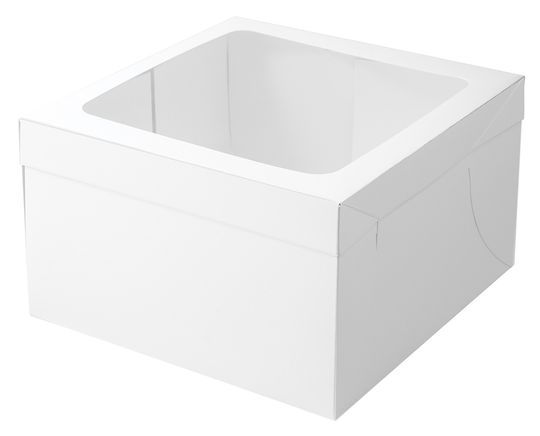 MONDO CAKE BOX 6IN TALL SQUARE 10IN