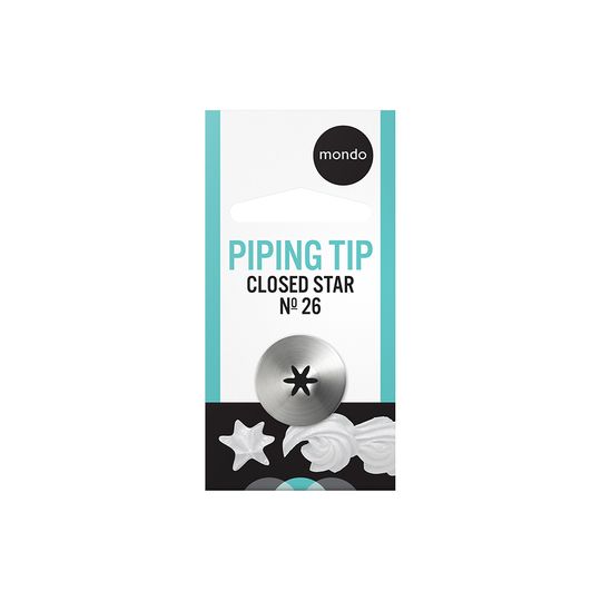 MONDO #26 S/S CLOSED STAR PIPING  TIP