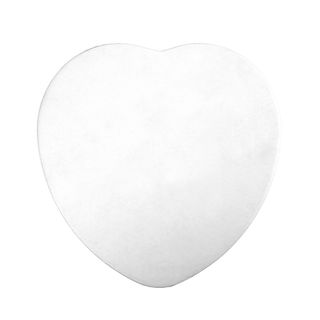 MONDO HEART CAKE BOARD 8IN WHITE - 3MM COMPRESSED