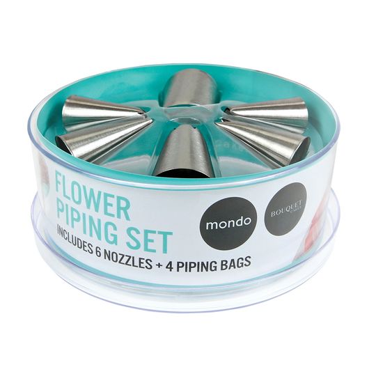 MONDO FLOWER PIPING SET 10PCS