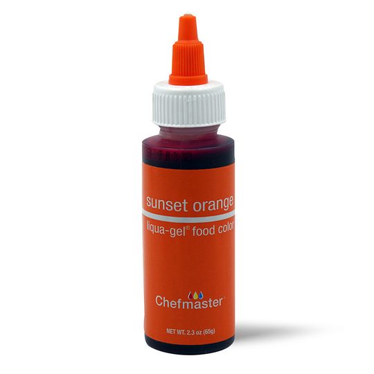 CHEFMASTER LIQUA-GEL SUNSET ORANGE 2.3OZ