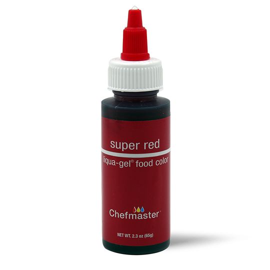 CHEFMASTER LIQUA-GEL SUPER RED 2.3OZ