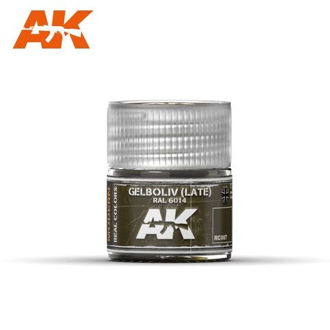 AK Interactive Real Colours Gelboliv (Late) RAL 6014  10ml