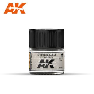 AK Interactive Real Colours Steingrau-Stone Grey RAL 7030 10ml