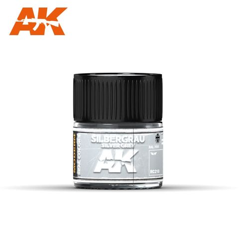 AK Interactive Real Colours Silbergrau -Silver Grey RAL 7001 10ml