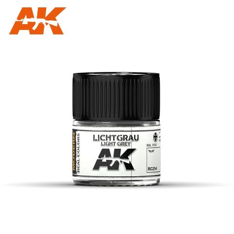 AK Interactive Real Colours Lichtgrau-Light Grey RAL 7035 10ml