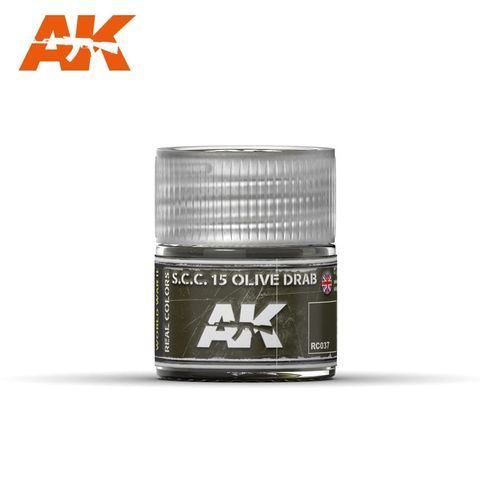 AK Interactive Real Colours S.C.C. 15 Olive Drab 10ml
