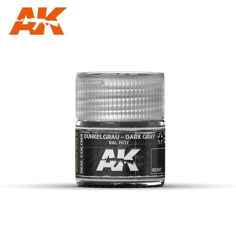 AK Interactive Real Colours Dunkelgrau-Dark Gray RAL 7021 10ml