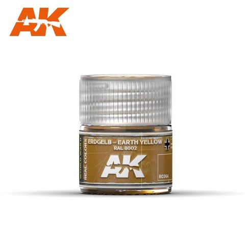 AK Interactive Real Colours Erdgelb-Earth Yellow RAL 8002  10ml